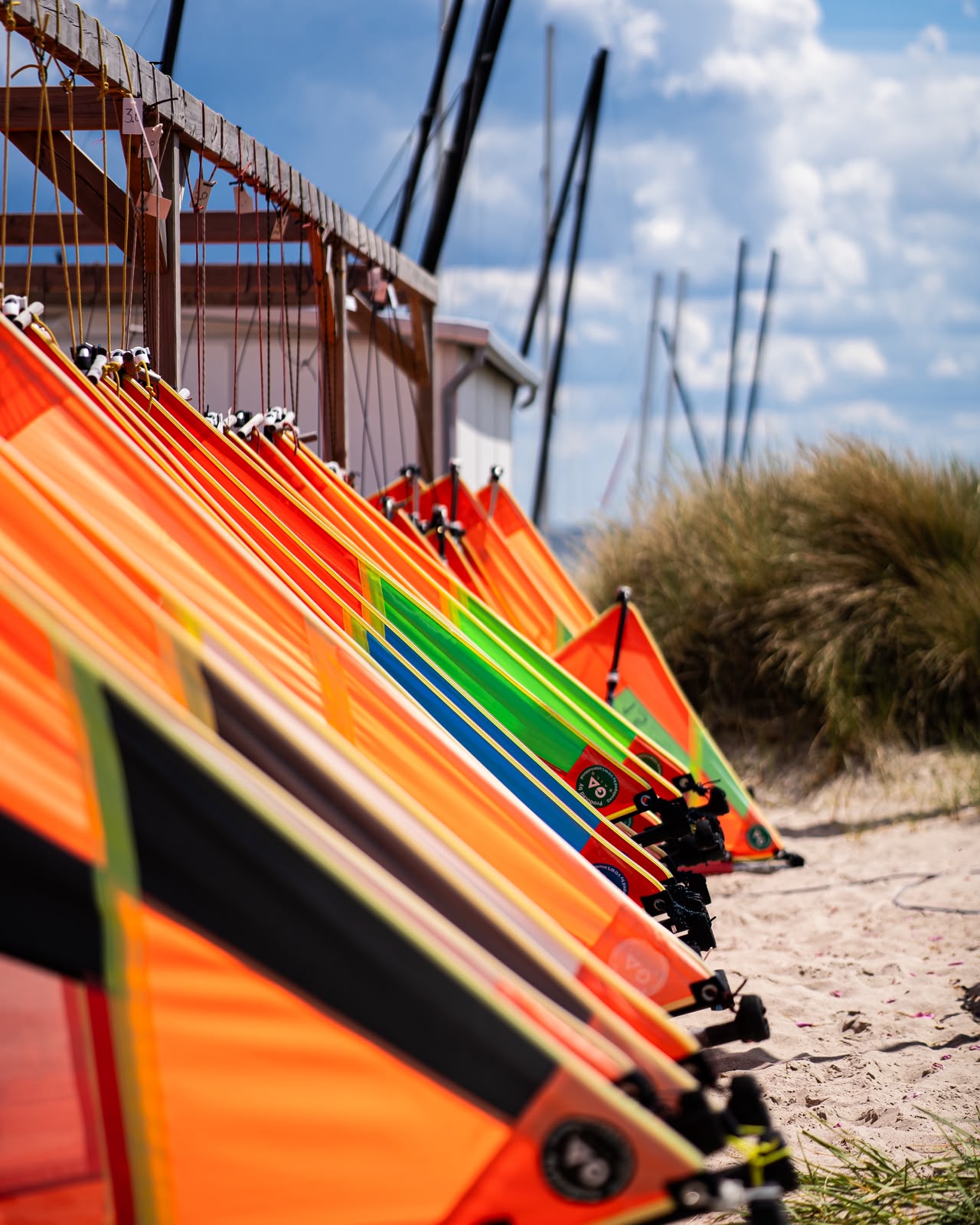 Segelboote am Strand, Ostsee — Fotografie von Martina Ziegler